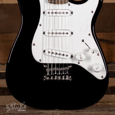 Squier Mini Stratocaster, Laurel FB, Black image 1