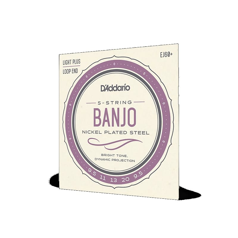 D'Addario EJ60+ Set Banjo Nickel Lite Plus image 1