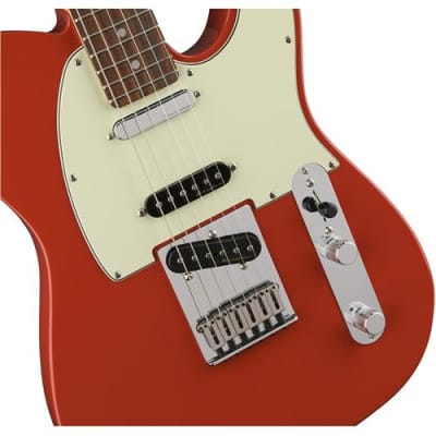 Fender Deluxe Nashville Telecaster Electric Guitar, Pau Ferro Fingerboard, Fiesta Red image 3