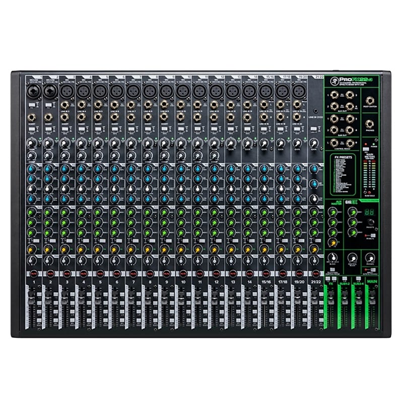 MACKIE ProFX22v3 Desktop 22 Channel USB FX Recording Audio Mixing Console with Software image 1