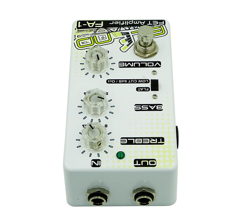 FA-1 Fet Preamp. Original Component Repro of 80's Boss FA-1, White