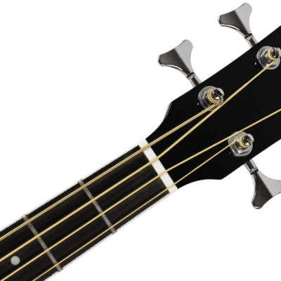 Oscar Schmidt OB100B Venetian Cutaway Mahogany Neck 4-String Acoustic-Electric Bass Guitar w/Gig Bag image 7