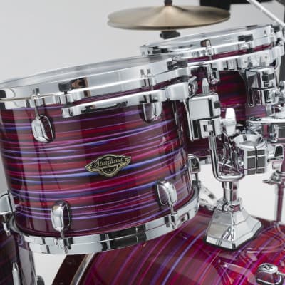 Tama WBST8A-LPO Starclassic Walnut/Birch Lacquer Rack Tom 8&quot; x 7&quot; - Lacquer Phantasm Oyster/Chrome HW image 8
