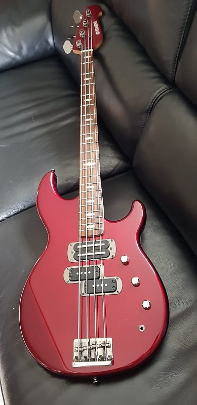 Yamaha BB714-BS Billy Sheehan Signature Bass. 2008 Indonesia. Lava Red.  Immaculate Original Condition! + Original Case + Tutorial DVDs.