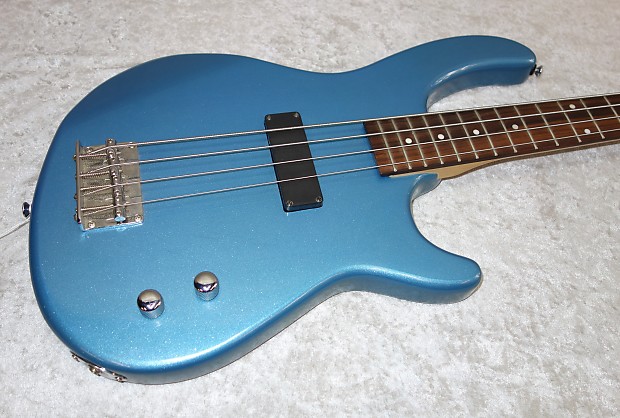 Dean Playmate electric bass guitar in metallic blue finish Reverb