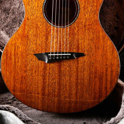 Avian Songbird 2A Natural All-solid Handcrafted African Mahogany Acoustic Guitar imagen 16