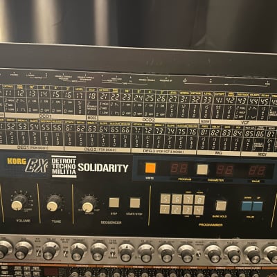 Korg EX-800 with HAWK-800 and Atomahawk modification