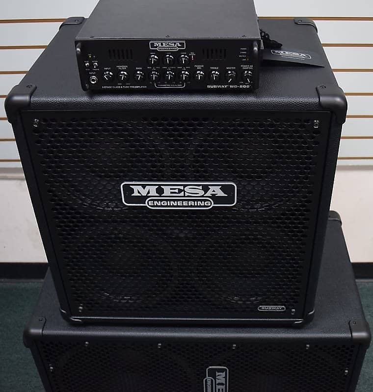 Mesa Boogie Subway Stack WD800 with 2x15 and 4x10 Cab, | Reverb