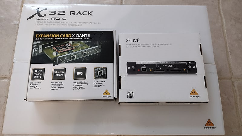 X32 Rack 40-Input Rackmount Digital Mixer with 2 Expansion Cards image 1
