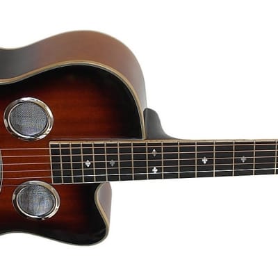 Gold Tone PBR-CA Paul Beard Signature-Series Roundneck Resonator Guitar w/ Cutaway w/case image 4