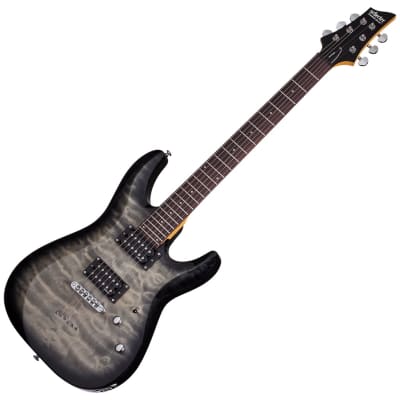 Schecter C-6 Plus Series Electric Guitar - Charcoal Burst image 1
