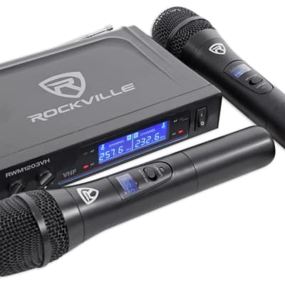 Rockville RockNGo 800 10" Portable Bluetooth Speaker w/LED+Wireless Microphones image 5