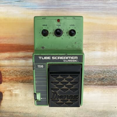 Ibanez TS10 MIJ vintage, electric guitar Tube Screamer Classic Japan John Mayer  - Green image 3