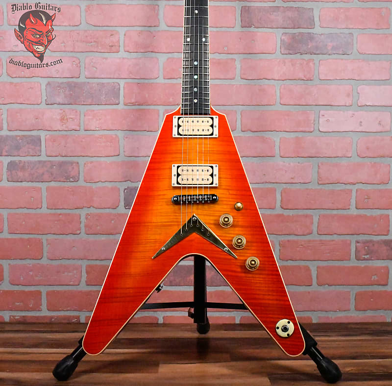 パリコレクション USA Dean V Trans Top Flame 35 of #14 Edition Limited 1977 ギター