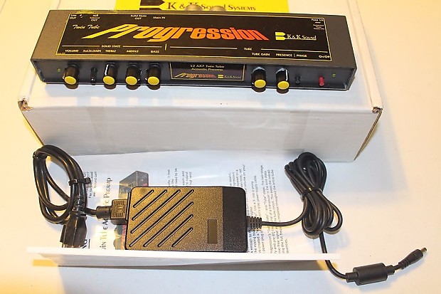 RARE K&K Sound PROGRESSION Twin Tube Acoustic Guitar FX