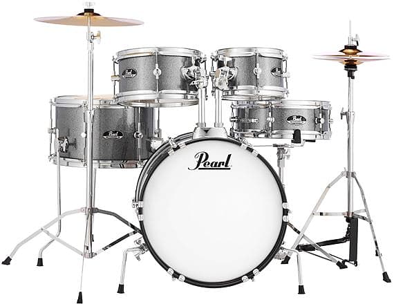 Pearl Roadshow Mini 5 Piece Complete Drum Set Grindstone Sparkle image 1