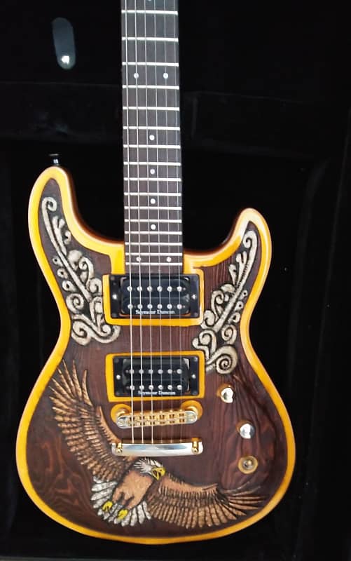 Custom Carved Fernandes Dragonfly guitar image 1