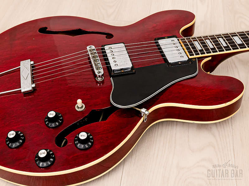 ギター greco SA-550 1978 bigsby 1978 Greco SA-550 Vintage ES Guitar Wine Red w/ Ebony Board
