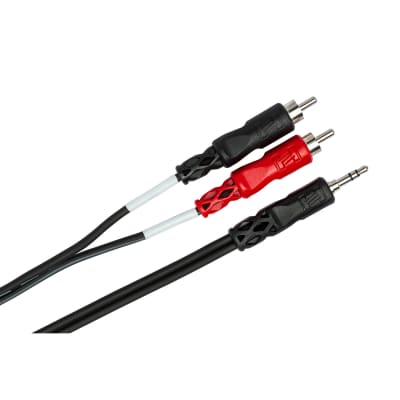 Hosa CMR-206 3.5mm (1/8 Inch) - RCA X 2, 6 ft. Cable image 4