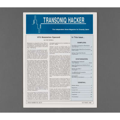 Transoniq Hacker Ensoniq User's Newsletter Issue #52