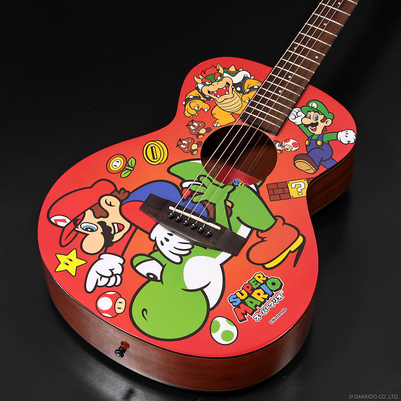 Aria 151SM SUPER MARIO スーパーマリオ ギター Super Mario Acoustic Guitar Aria 151SM | Reverb