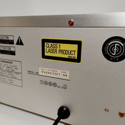 PIONEER PD-95 AUDIOPHILE CD PLAYER – JAPANESE MASTERPIECE image 8