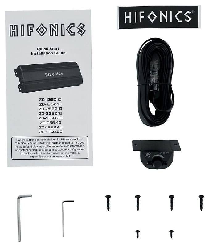 Hifonics ZD-1350.1D 1350 Watt Mono Amplifier 1 Ohm Car Audio Class