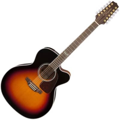 Takamine GJ72CE-12 Acoustic-Electric Guitar - Sunburst COMPLETE GUITAR BUNDLE image 2