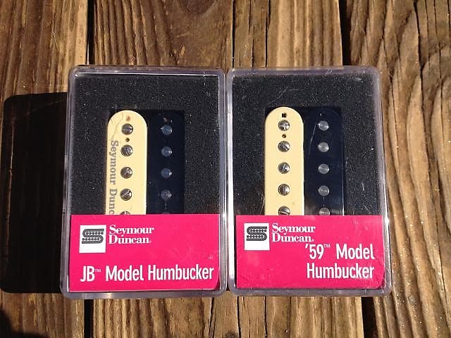 Seymour Duncan SH-4 JB SH-1N 59 Model ZEBRA 4 Conductor Humbucker Pickup Set | Reverb