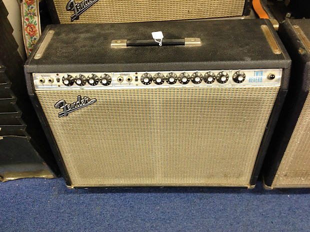 Fender Twin Reverb Guitar Amp Vintage Early 1970's Silverface image 1