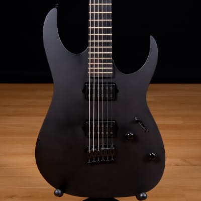 Ibanez RGRTBB21 Iron Label Baritone Electric Guitar - Black SN 