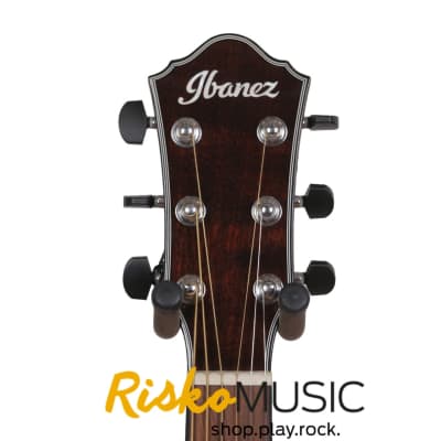 Ibanez AEWC300-NNB Solid Spruce/Flamed Maple Cutaway with Electronics Natural Brown Burst image 3