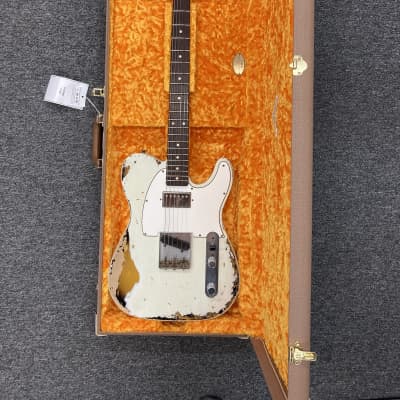 Fender Master Built 62 Tele Custom 2022 - Olympic White over 2-Tone Sunburst image 15