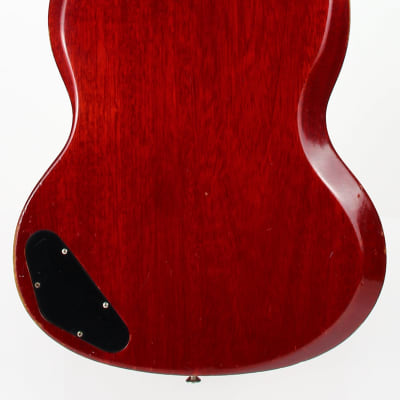 Early 1965 Gibson SG Jr. Junior WIDE NUT Cherry Red | No breaks, No refins Les Paul 1964 spec, Wraparound Tailpiece image 18