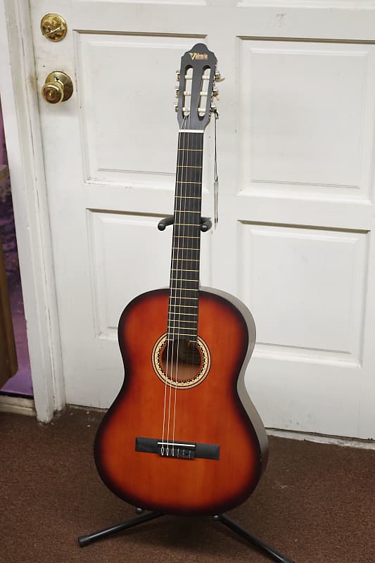 Valencia Classical full size Acoustic guitar Sunburst nylon Reverb