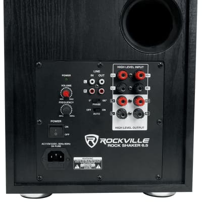 Rockville Home Stereo Receiver Amplifier+8) 6.5" Ceiling Speakers+6.5" Subwoofer image 6