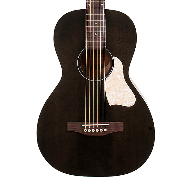 Art & Lutherie Roadhouse Parlor Acoustic-Electric Guitar Black image 1