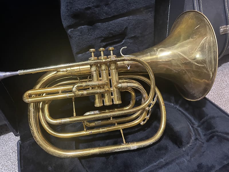King 1122 Mellophone (Marching French Horn) - Brass | Reverb
