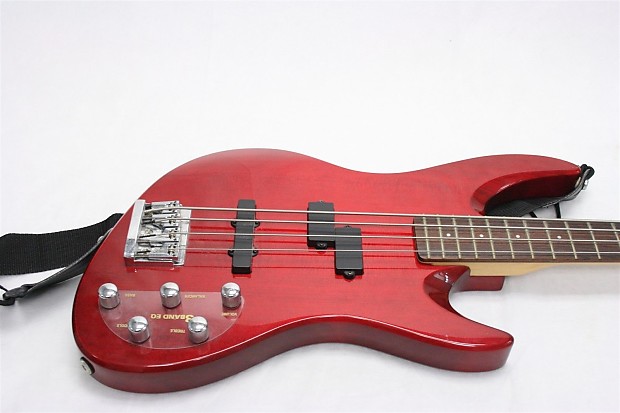 DeArmond Pilot 4-String Bass w/bag Transparent Red | Reverb
