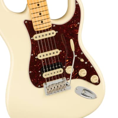 Fender American Professional II Stratocaster HSS Electric Guitar (Olympic White, Maple Fretboard) image 8