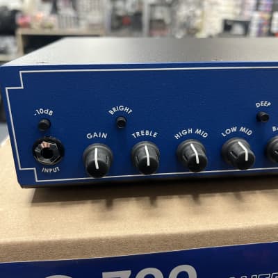 Aguilar AG 700 Limited Edition Blue Bronco 700-Watt Bass Amp Head  New! image 3