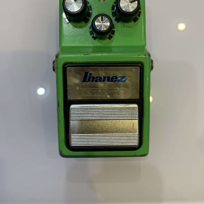 Ibanez TS9 Tube Screamer 1990s TA75558P Chip Silver label Legendary blues SRV overdrive clean mid boost EQ breakup saturation vintage soft clipping pedal 808 image 2