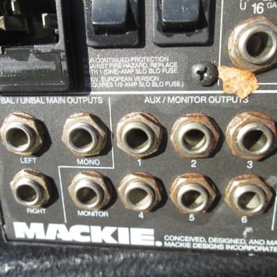 VINTAGE '90s Mackie CR1604-VLZ 16-Channel Mic / Line Mixer POWERS UP. UNTESTED image 12