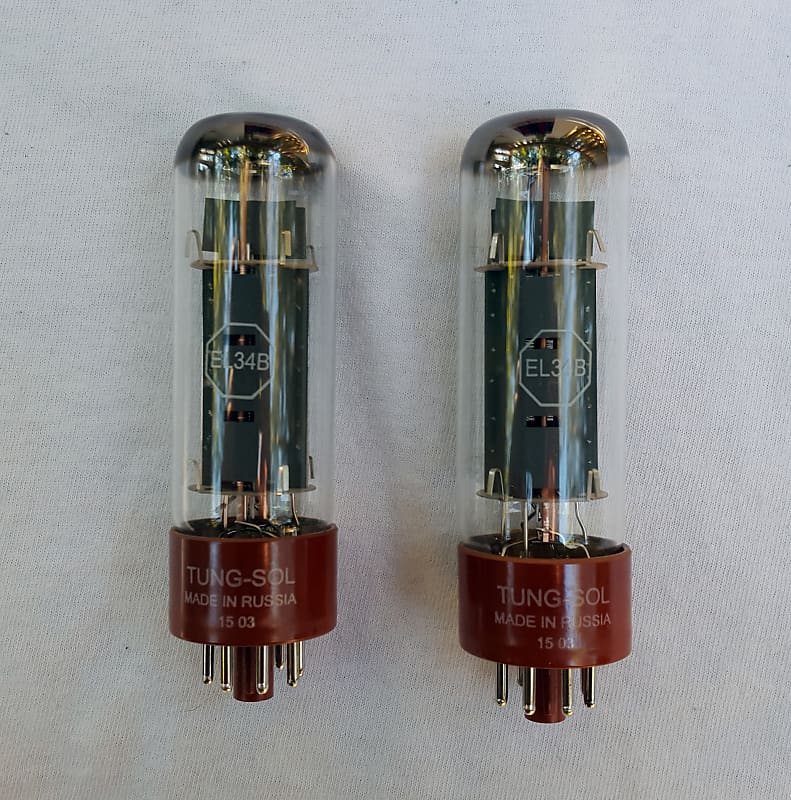 Tung-Sol EL34B Power Tubes - Matched Duet | Sweetwater