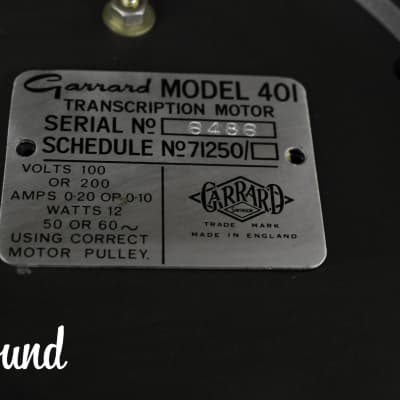 Garrard 401 Idler Drive Turntable in Very Good Condition image 24