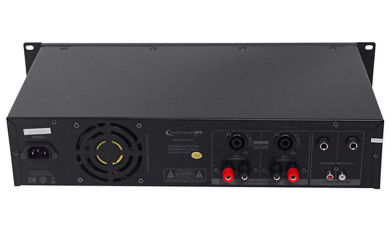 Technical Pro PX3000 Professional 2U 2-Channel 3000 Watt Power DJ Amplifier