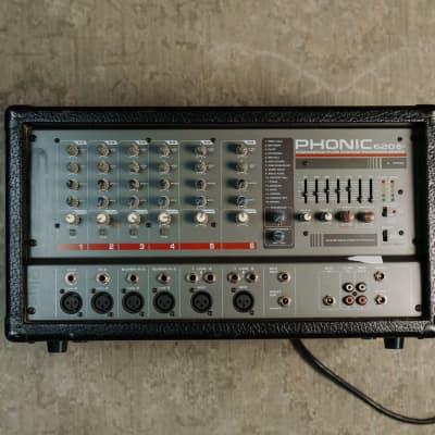Phonic Powerpod 620 Plus 2x100W Powered Mixer Tested Working