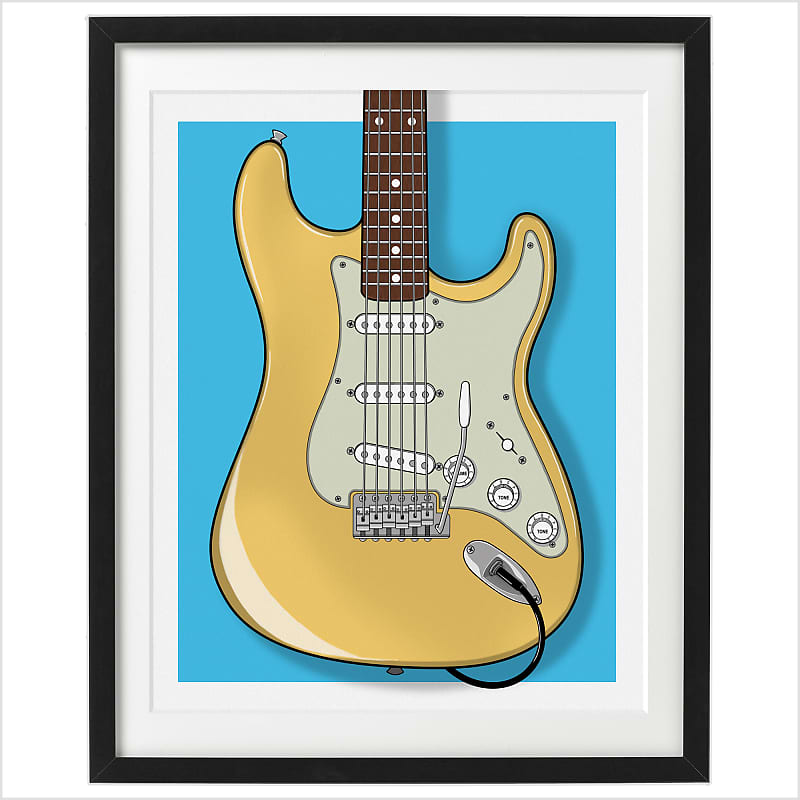 Fender on sale stratocaster poster