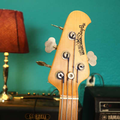 Ernie Ball Music Man Stingray 4 Bass from 1999 in Translucent Teal image 8