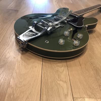 2020 Chris Cornell-Style Gibson ES-335 Olive Drab Modified ES335 Lollar Lollartron Bigsby Tron w/OHSC 8.5 LBS image 22